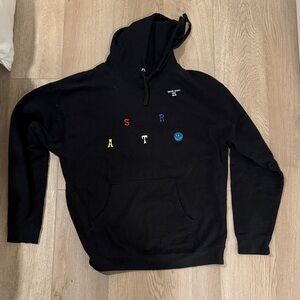 Black Graphic Hoodie Astro world